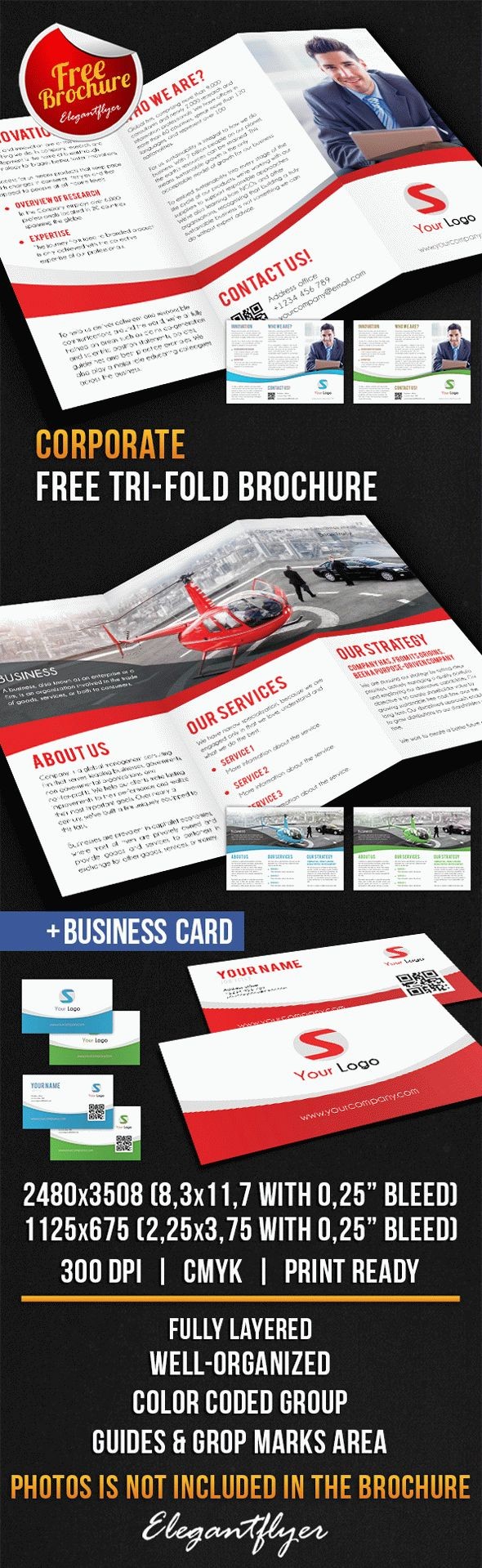 Brochure corporative à trois volets by ElegantFlyer