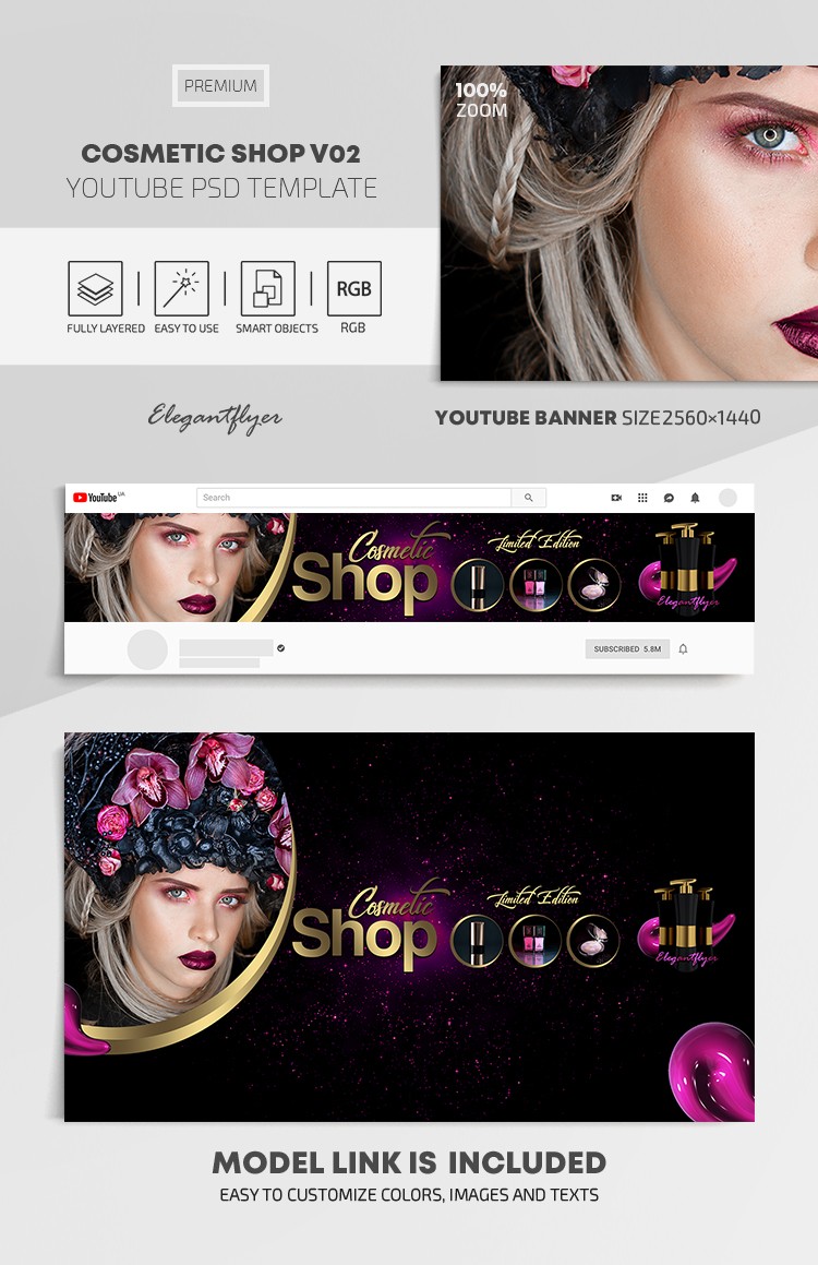 Cosmetic Shop Youtube by ElegantFlyer