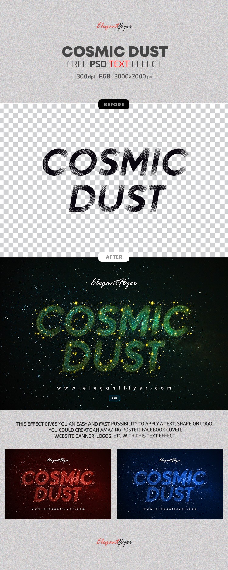 Cosmic Dust Text Effect by ElegantFlyer