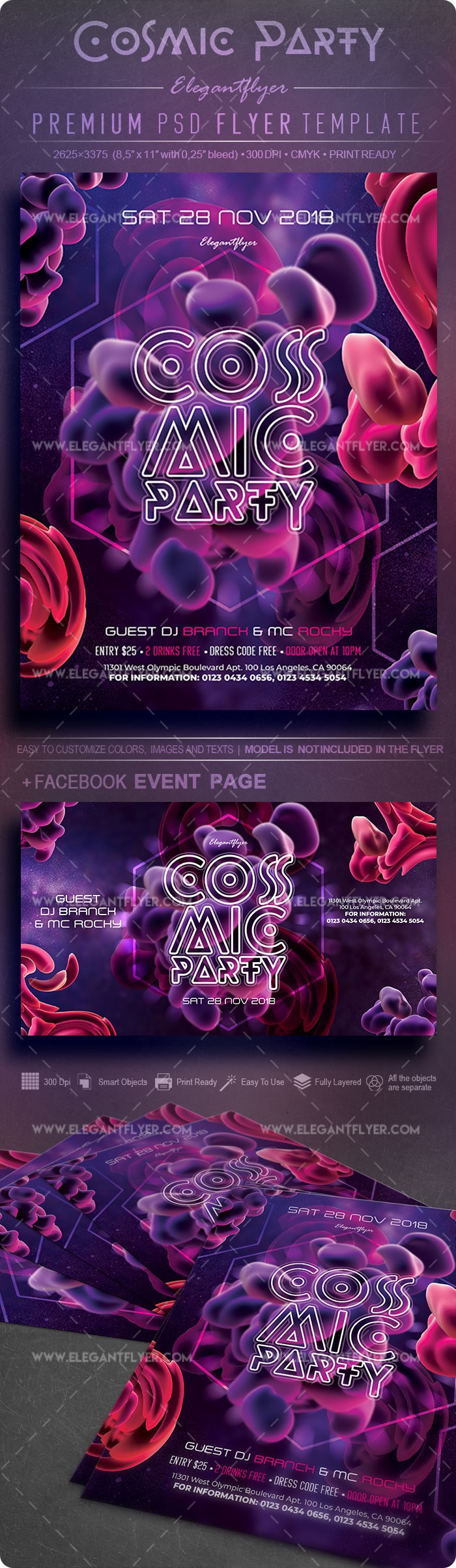 Kosmische Party by ElegantFlyer