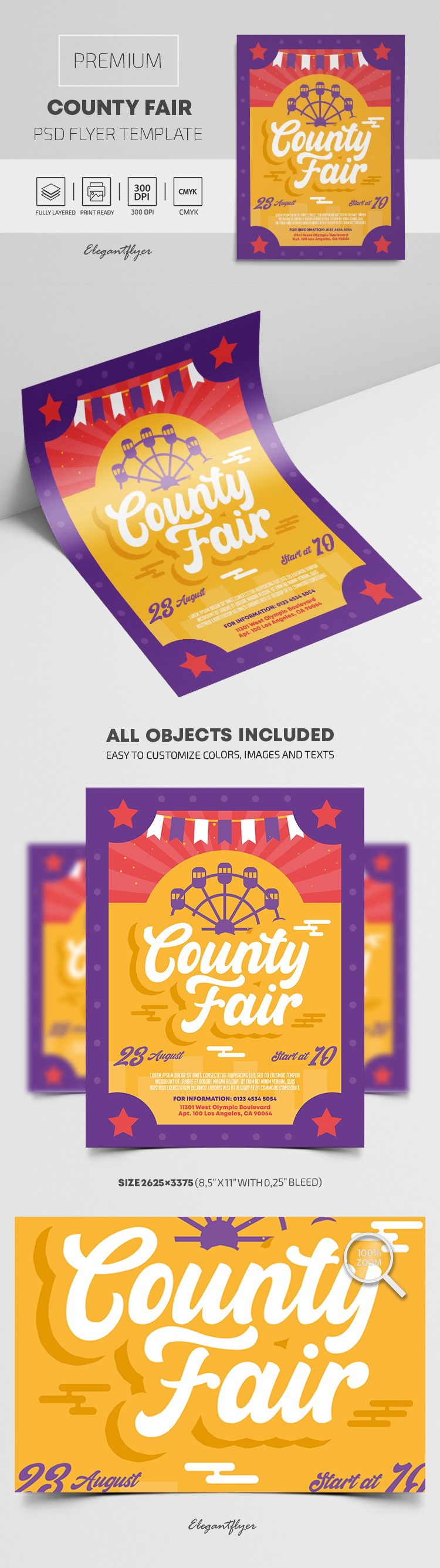 Flyer de la Foire du Comté by ElegantFlyer