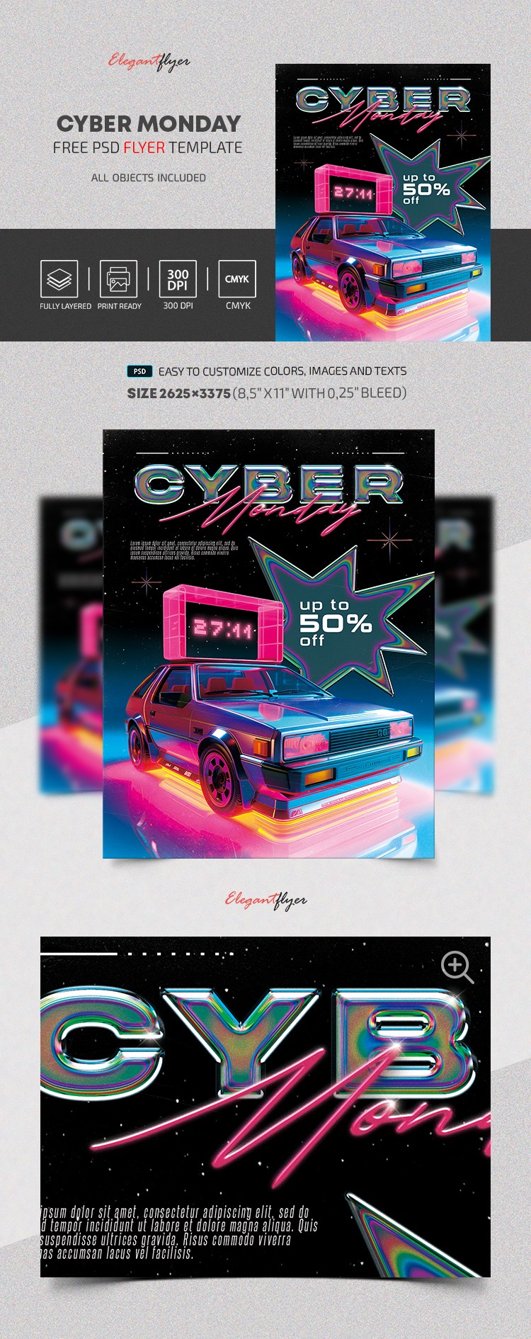 Cyber Monday Verkäufe by ElegantFlyer