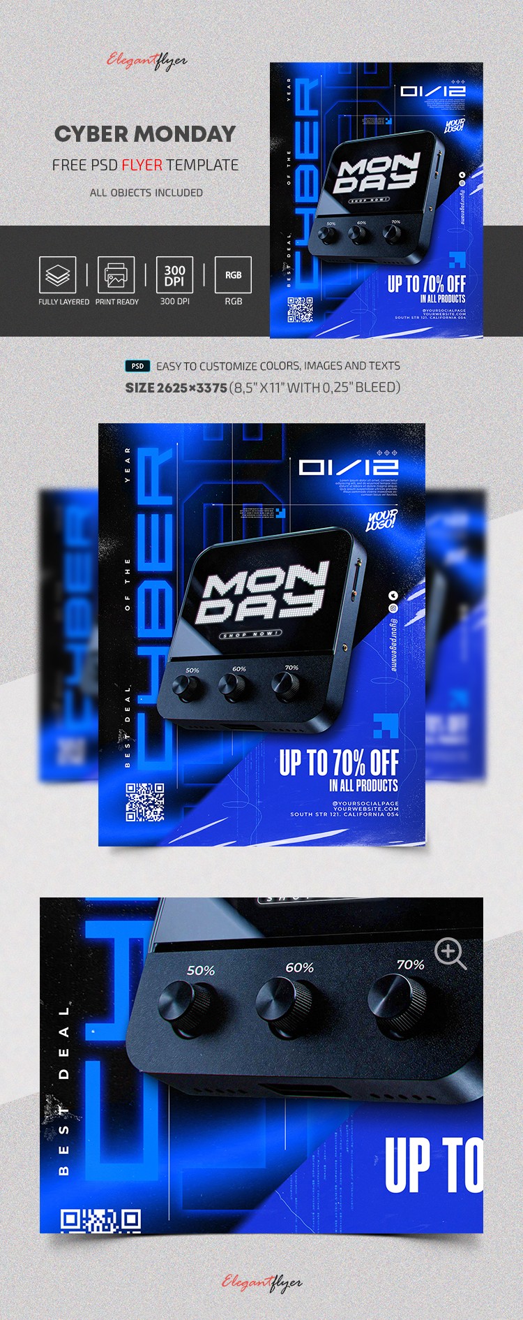 Cyber Monday Offer Flyer by ElegantFlyer