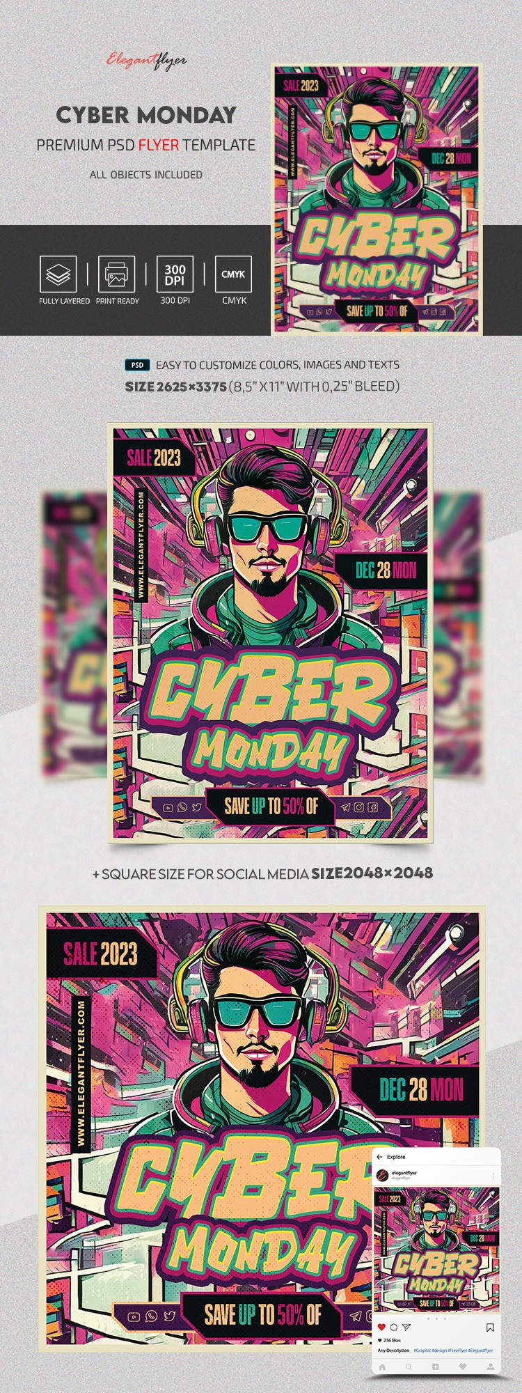 Promoção Cyber Monday by ElegantFlyer