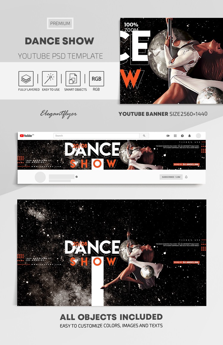 Spettacolo di danza su Youtube by ElegantFlyer