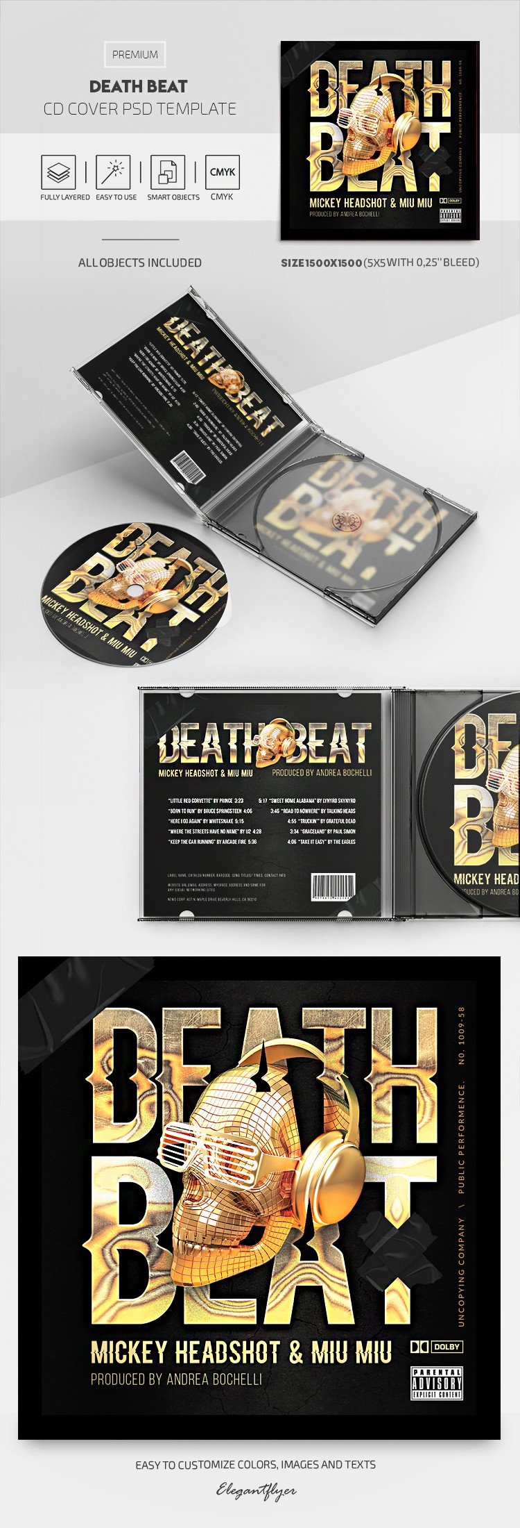 Capa do CD Death Beat by ElegantFlyer