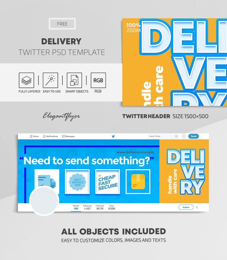 Delivery Twitter by ElegantFlyer