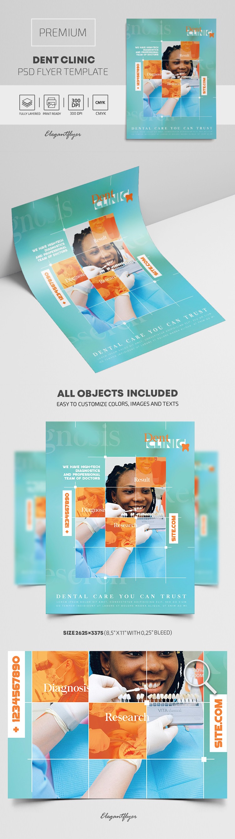 Dent Klinika – Ulotka by ElegantFlyer