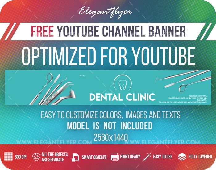 Dental Clinic Youtube by ElegantFlyer
