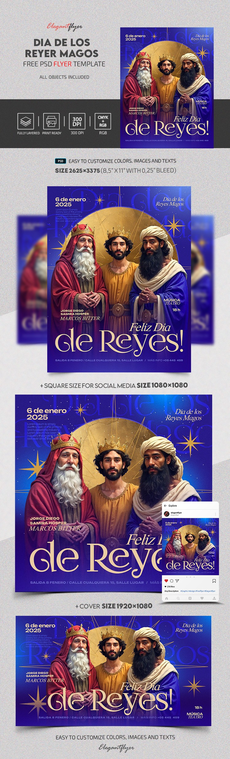 Dia de los Reyer Magos by ElegantFlyer