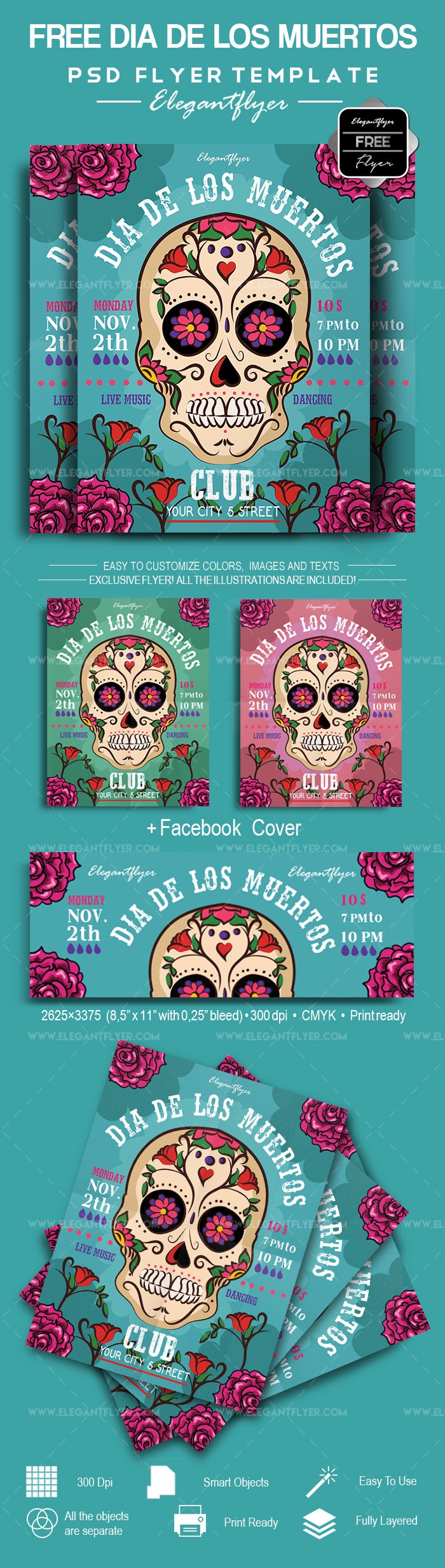 Dia De Los Muertos by ElegantFlyer