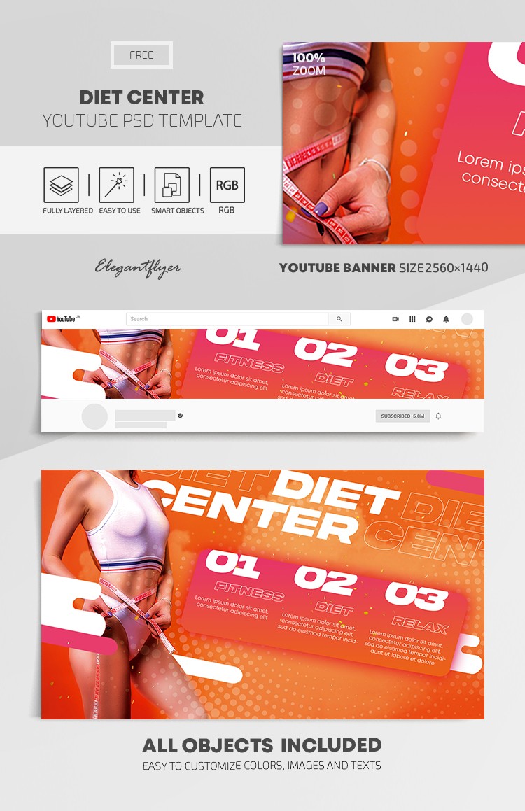 Diet Center Youtube serait translated to: Centre diététique Youtube by ElegantFlyer