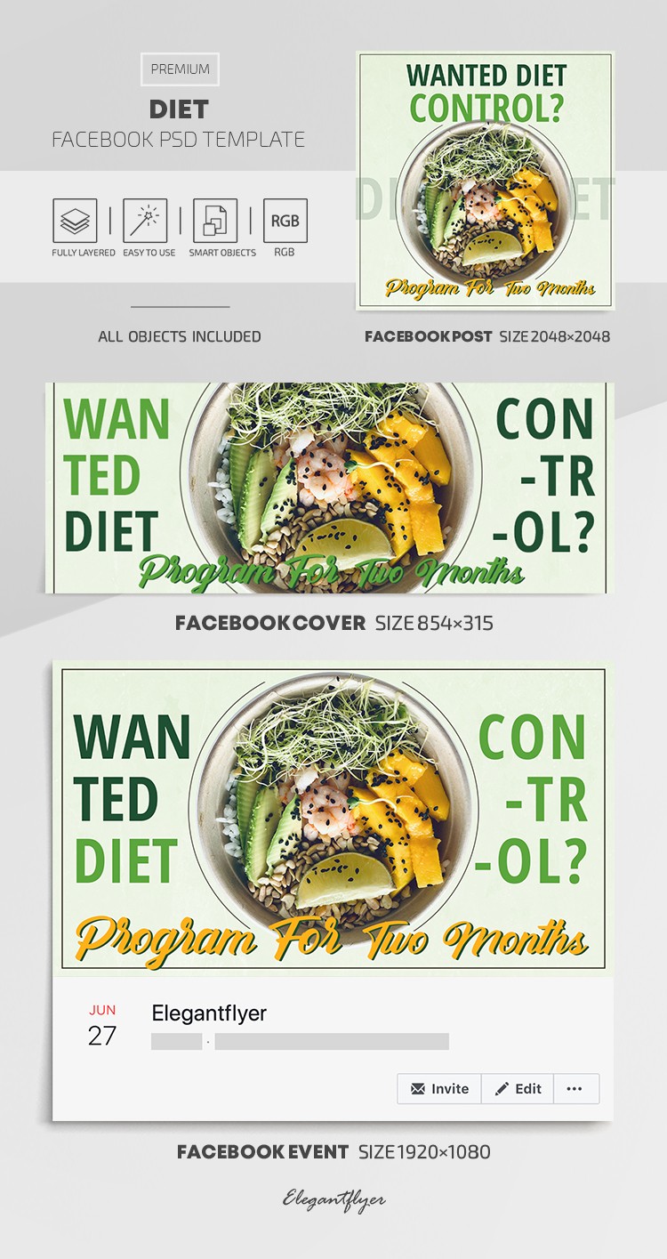 Diet Facebook: Dieta Facebook by ElegantFlyer