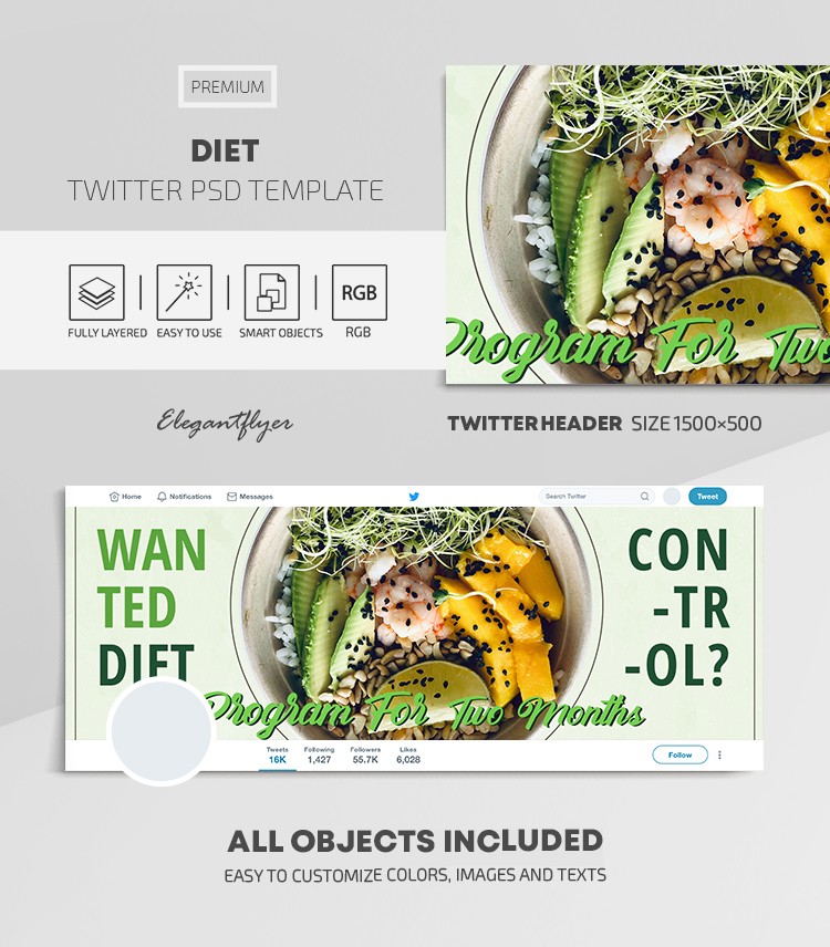 Diet Twitter by ElegantFlyer