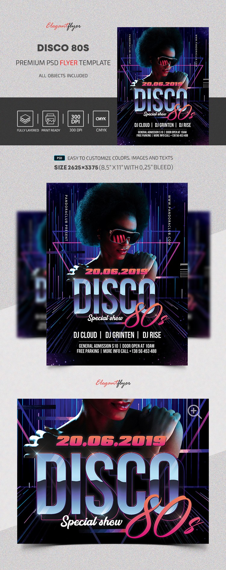 Disco de los 80s by ElegantFlyer