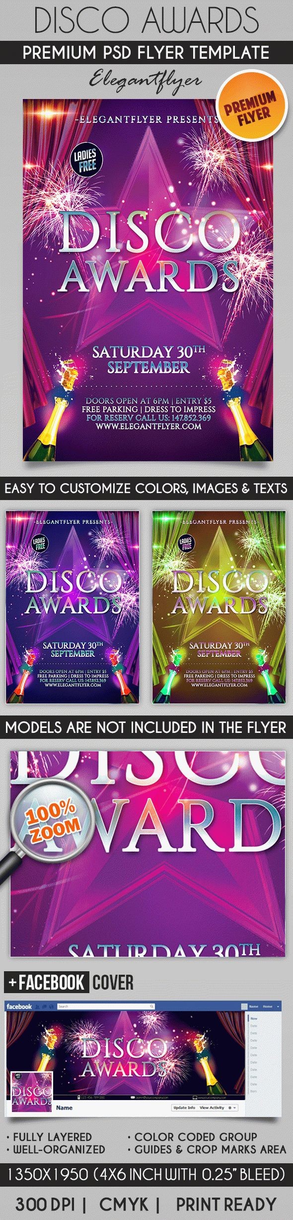 Premios Disco by ElegantFlyer