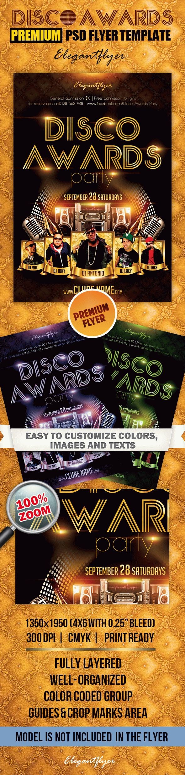 Disco Awards Party by ElegantFlyer
