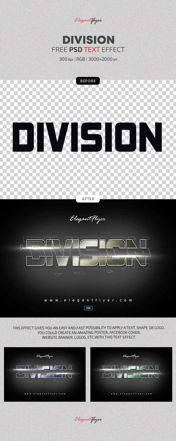 Division Text Effect by ElegantFlyer