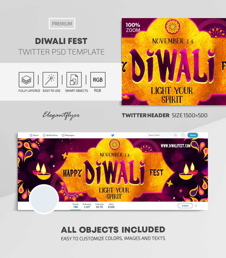 Fête de Diwali by ElegantFlyer