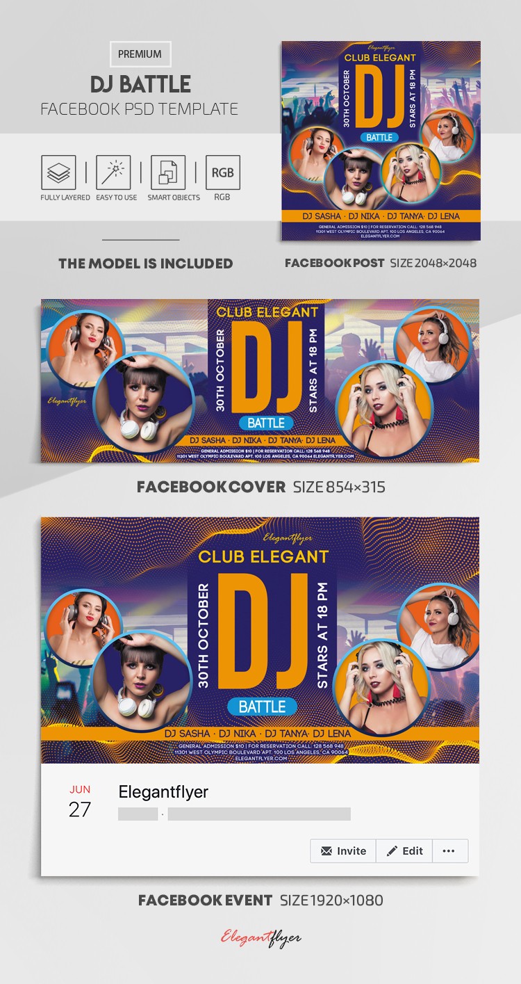 DJ Bitwa na Facebooku by ElegantFlyer