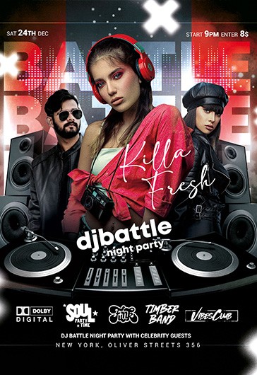 EDITABLE Party Flyer Night Party Party Flyer Template Night 