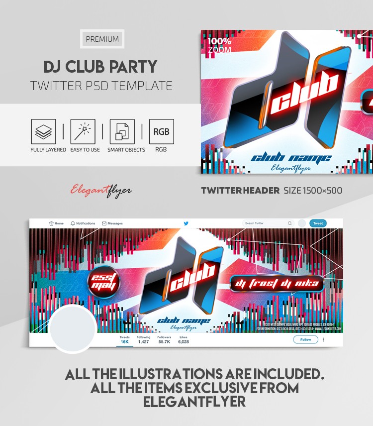 Festa do Clube de DJs by ElegantFlyer