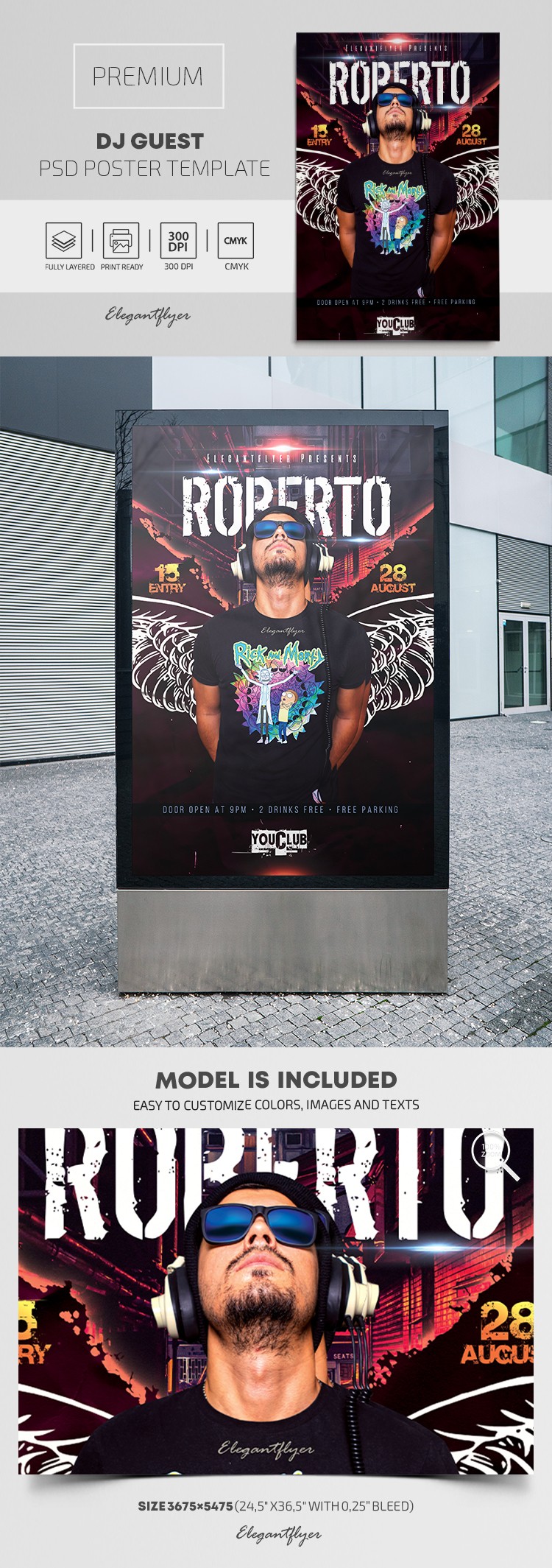 DJ Gość Poster by ElegantFlyer