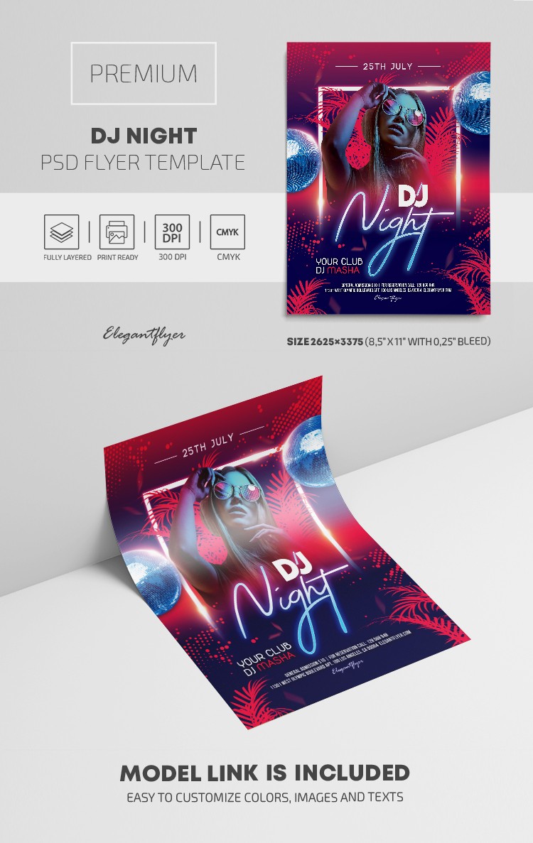 Noite de DJ by ElegantFlyer