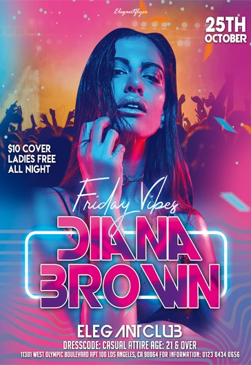 Guest Dj Party Flyer Template (97016)