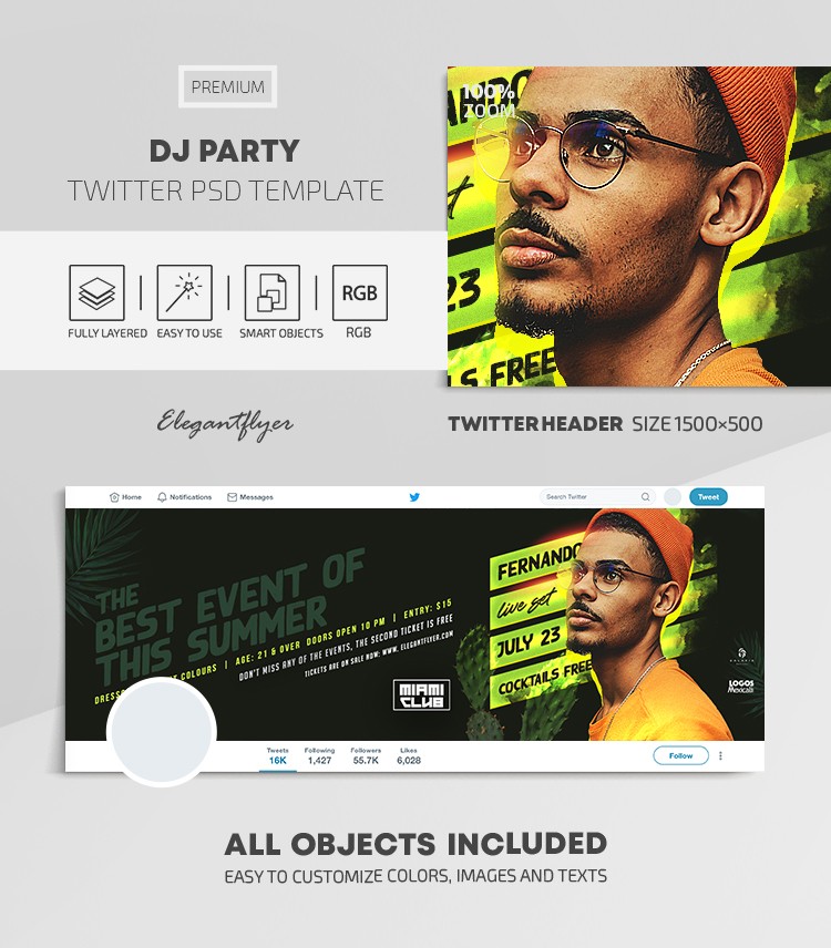 Fête de DJ by ElegantFlyer