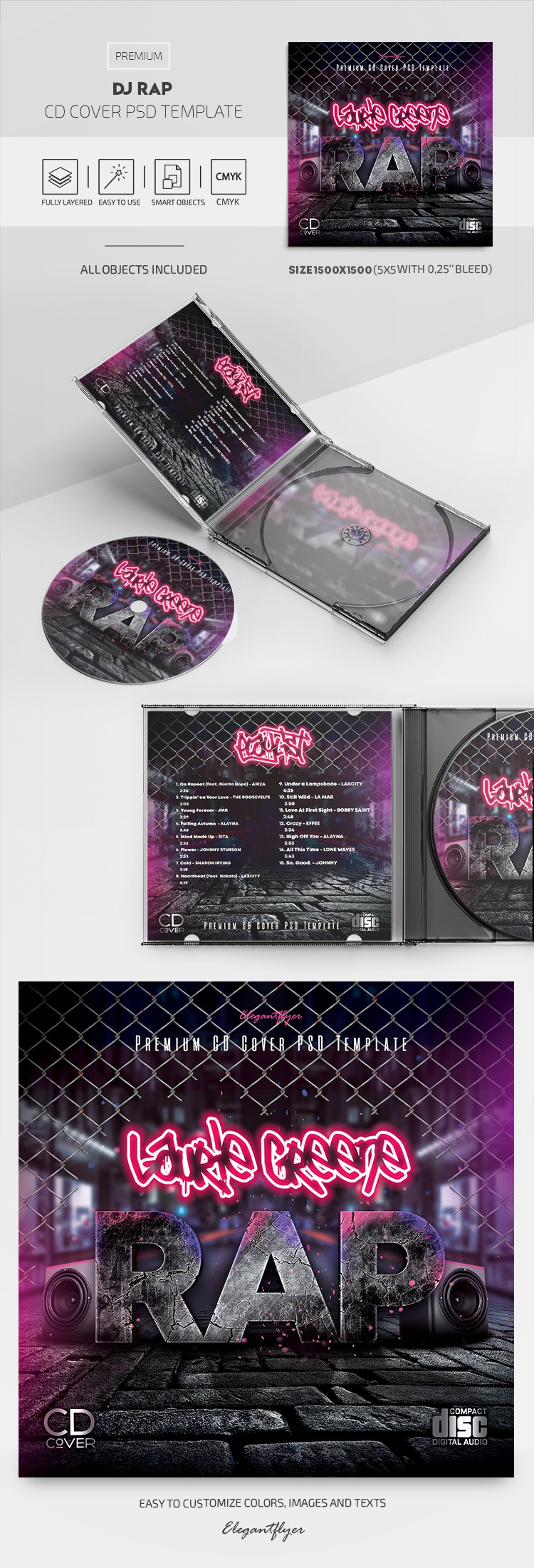 DJ Rap CD封面 by ElegantFlyer