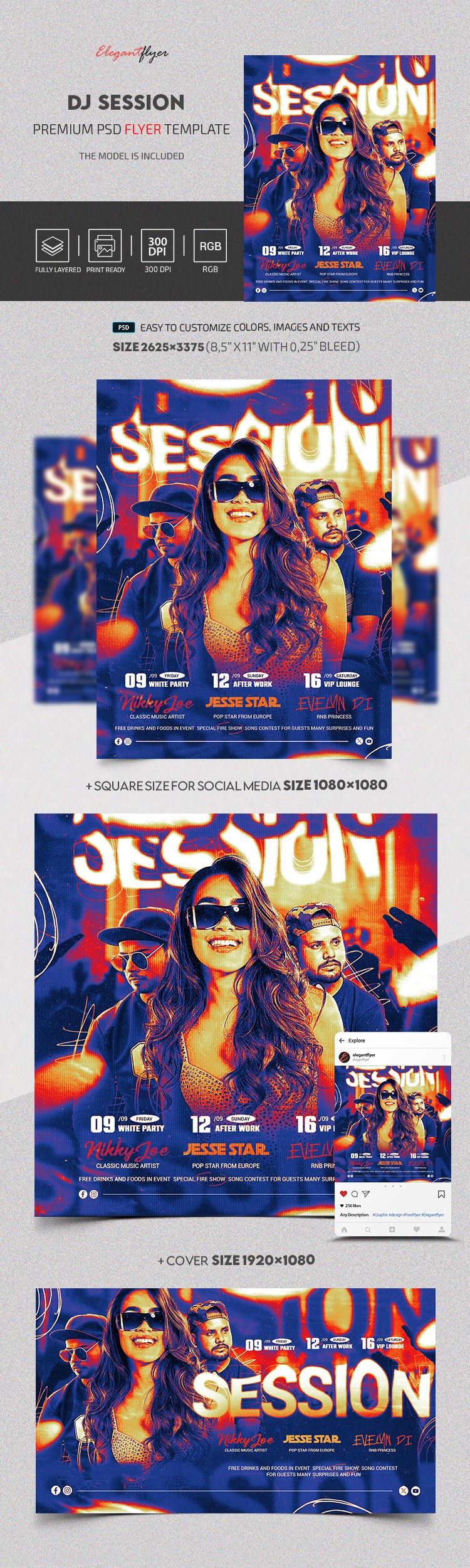 Événement de session de DJ by ElegantFlyer