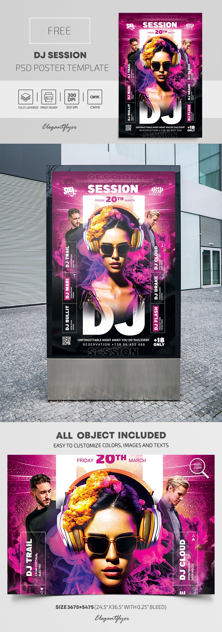 DJ Session Poster by ElegantFlyer