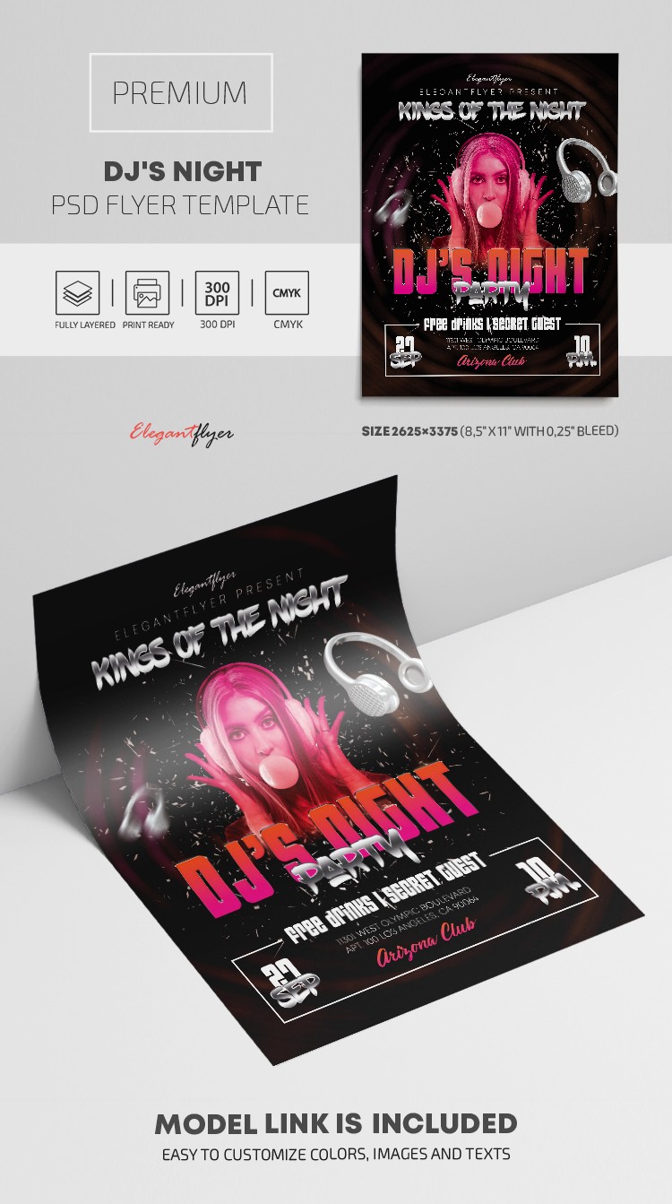 Noite de DJ's by ElegantFlyer