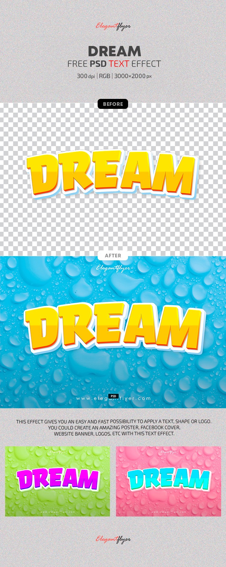 Dream Text Effect by ElegantFlyer