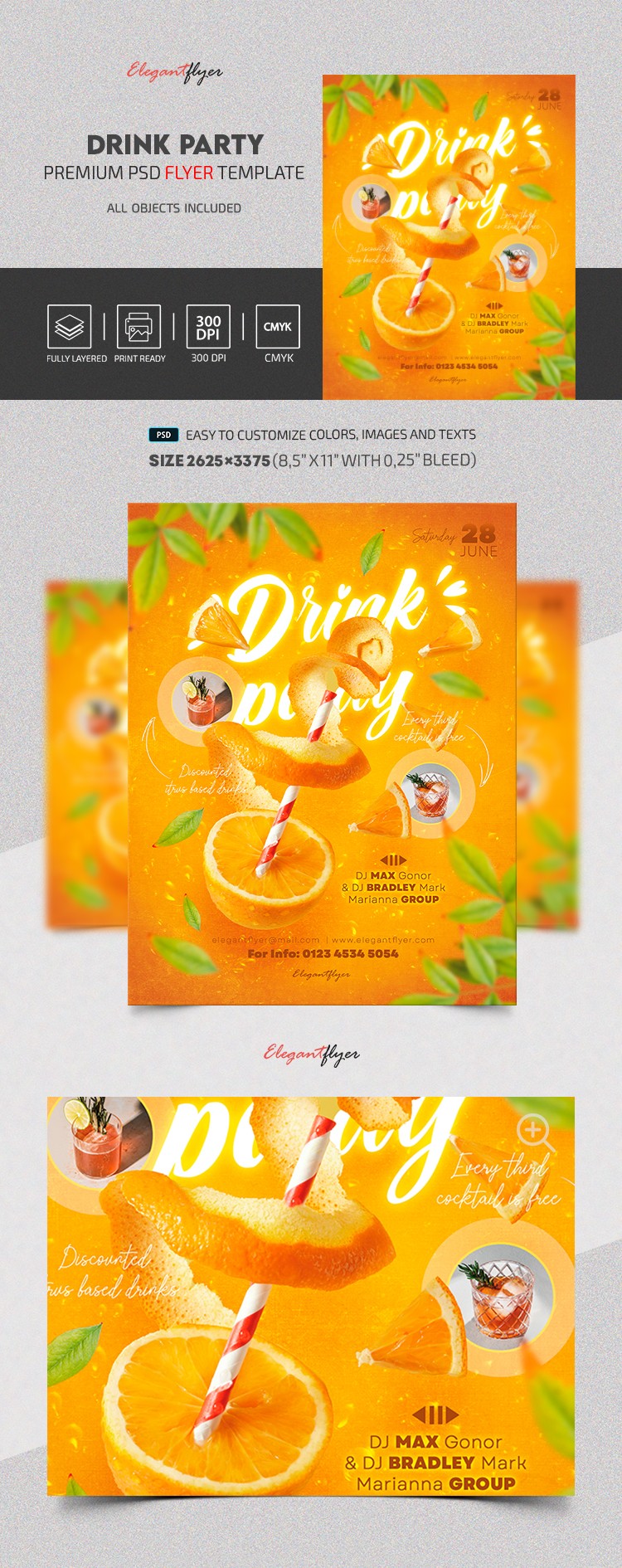 Drink Party Flyer by ElegantFlyer