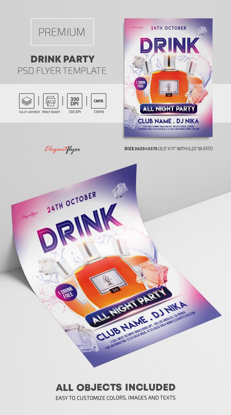 Fiesta de bebidas by ElegantFlyer