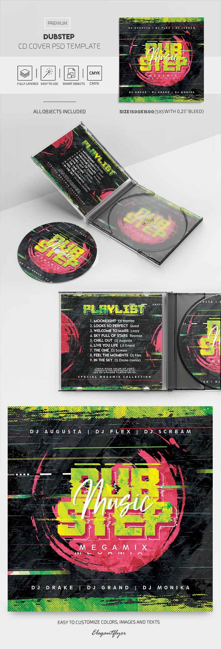 Cover CD z gatunku dubstep by ElegantFlyer