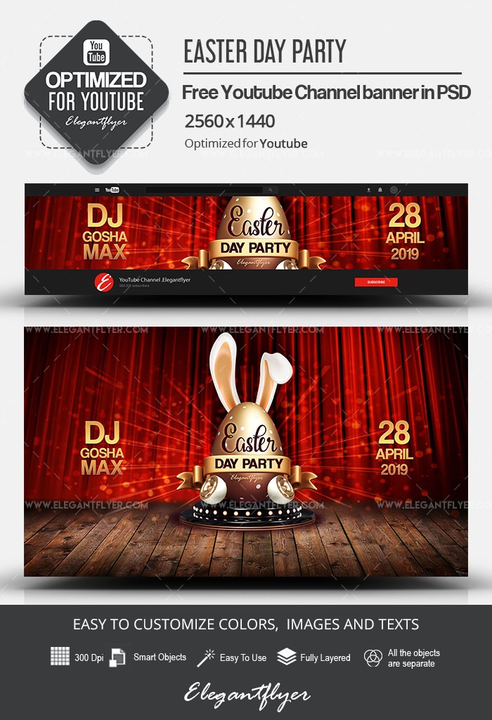 Fiesta del Día de Pascua en Youtube. by ElegantFlyer