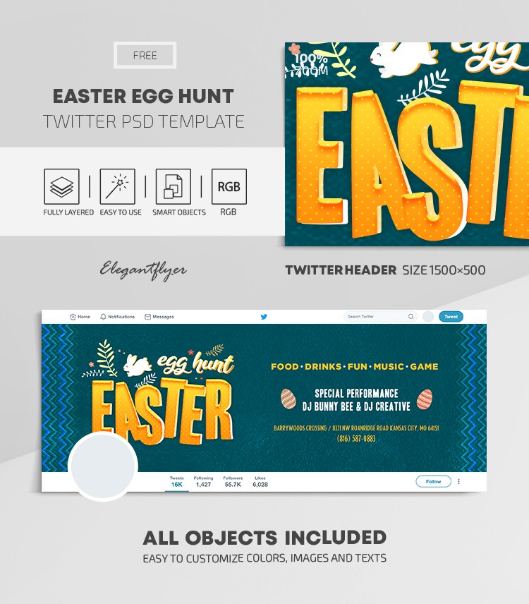 Búsqueda de huevos de Pascua by ElegantFlyer