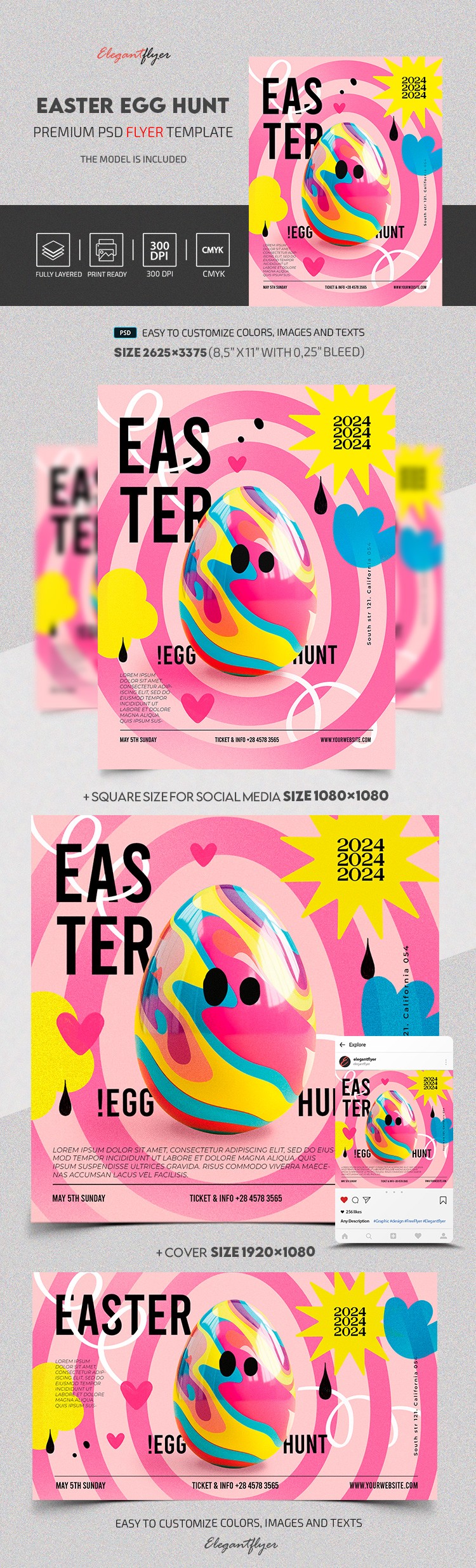 Easter Egg Hunt Party by ElegantFlyer