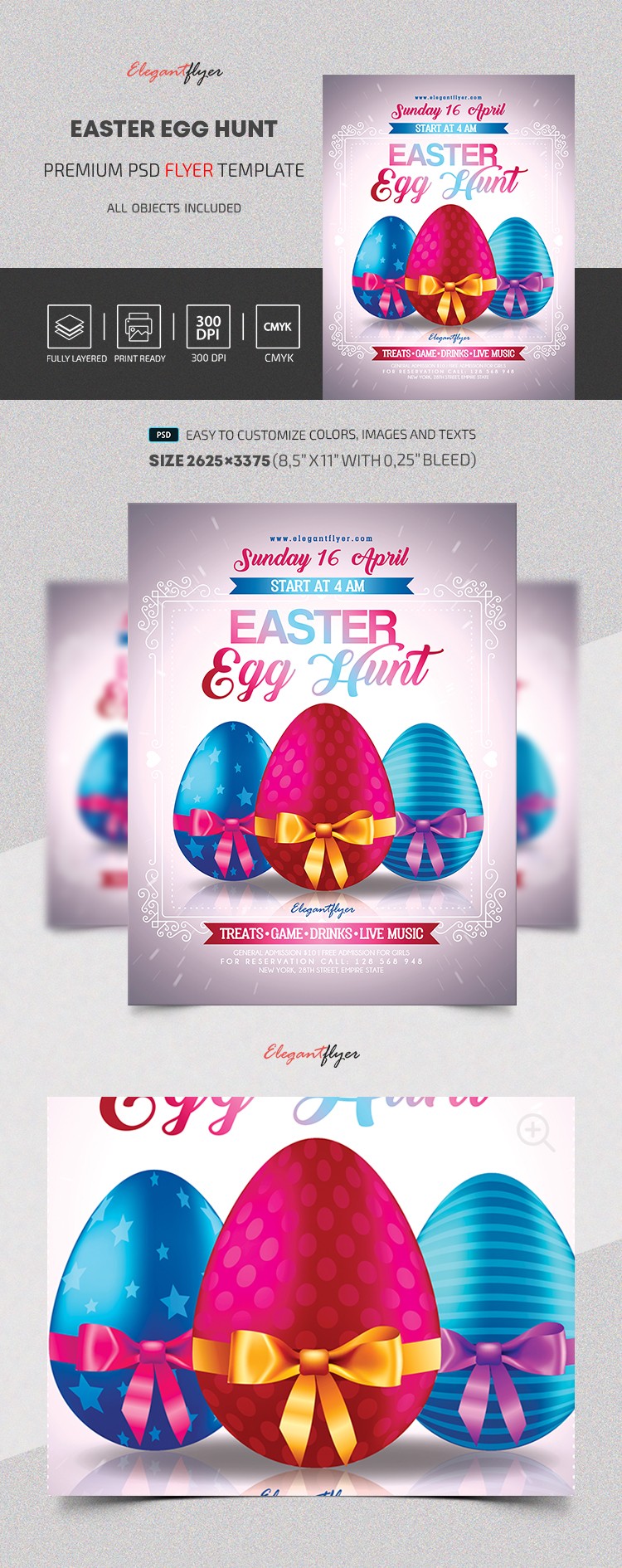 Búsqueda de huevos de Pascua V03 by ElegantFlyer
