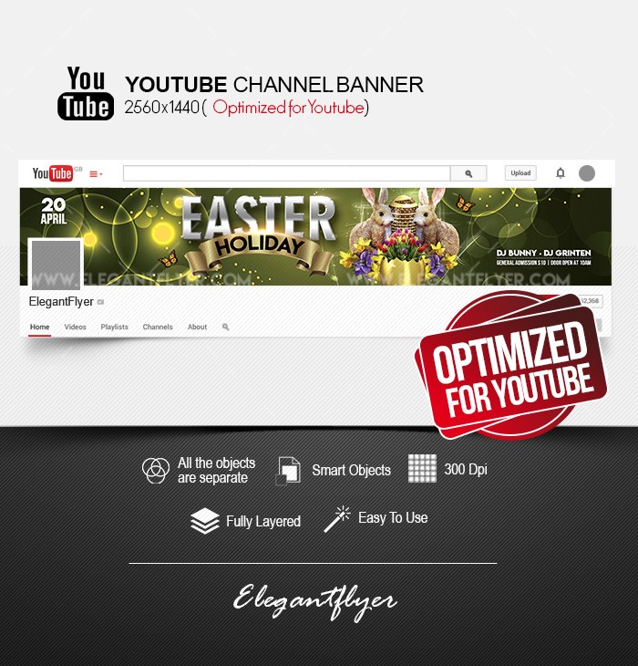复活节假期 Youtube by ElegantFlyer