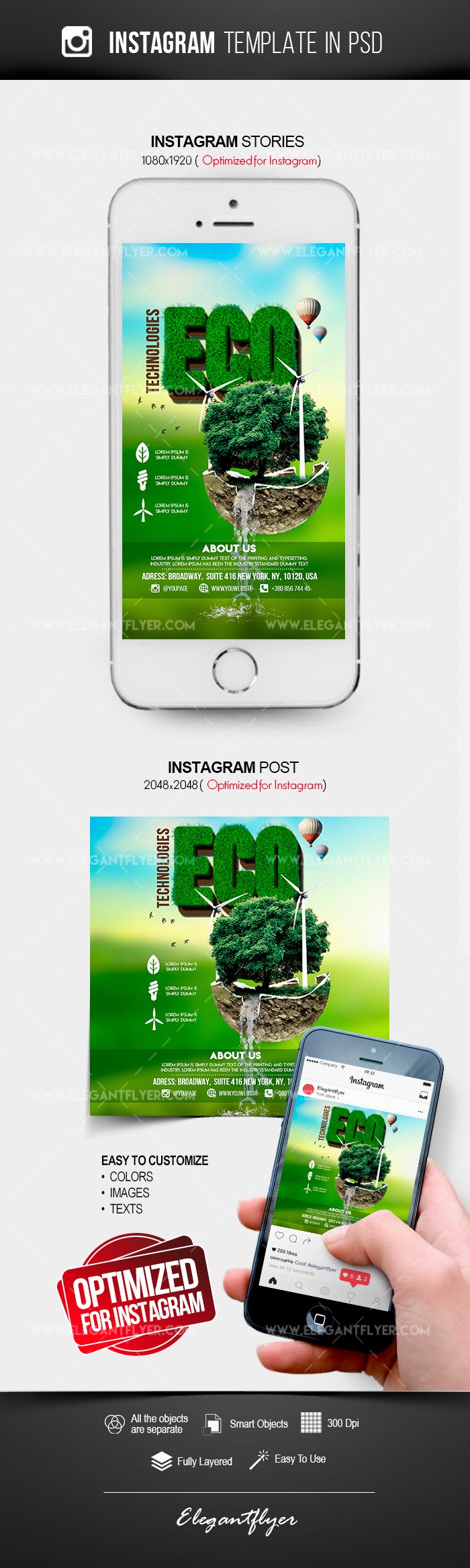 Eco Technologies Instagram by ElegantFlyer