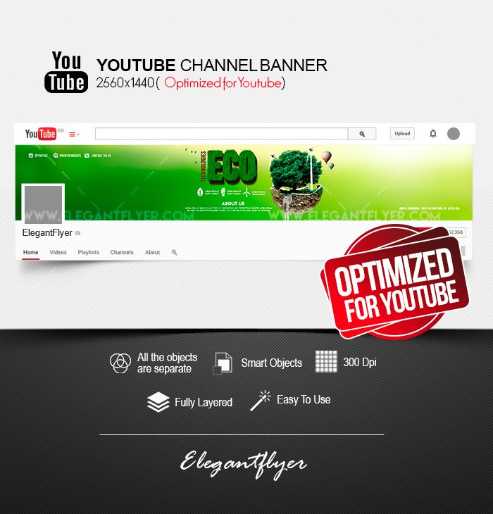 Eco Technologies Youtube by ElegantFlyer