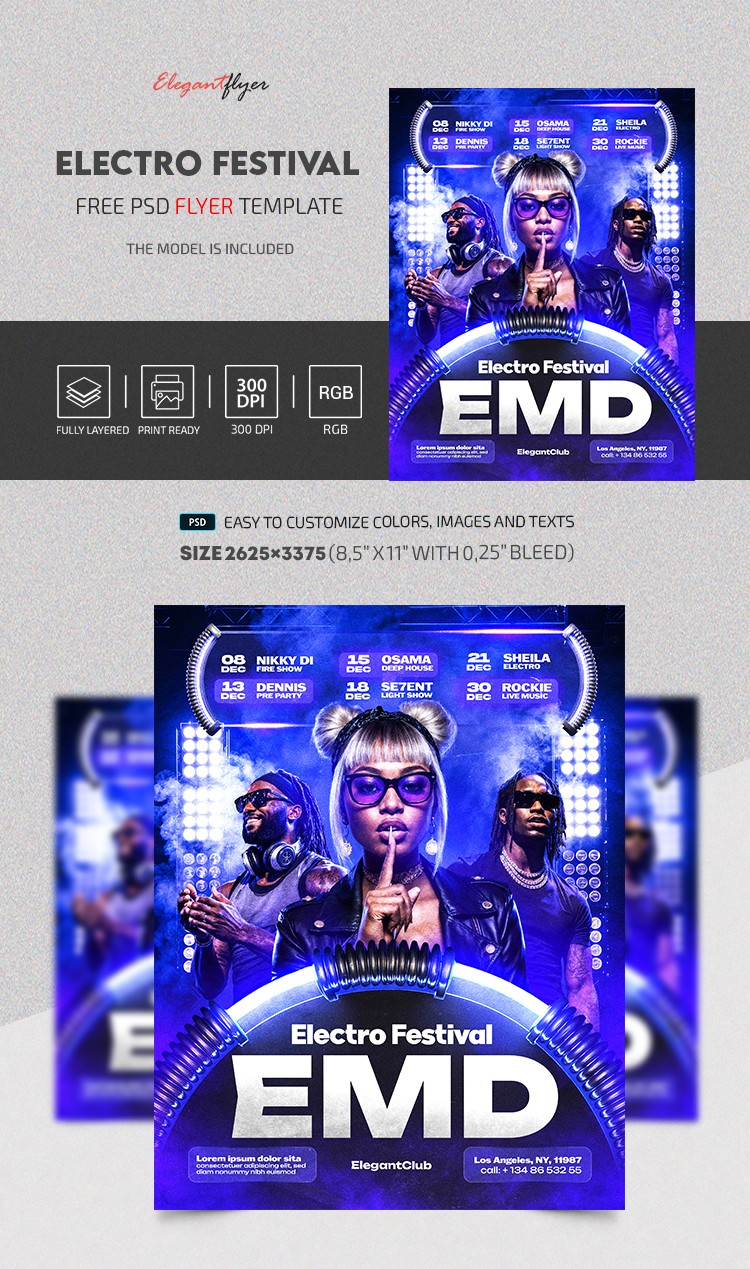 EDM | Elektro Festiwal Plakat by ElegantFlyer