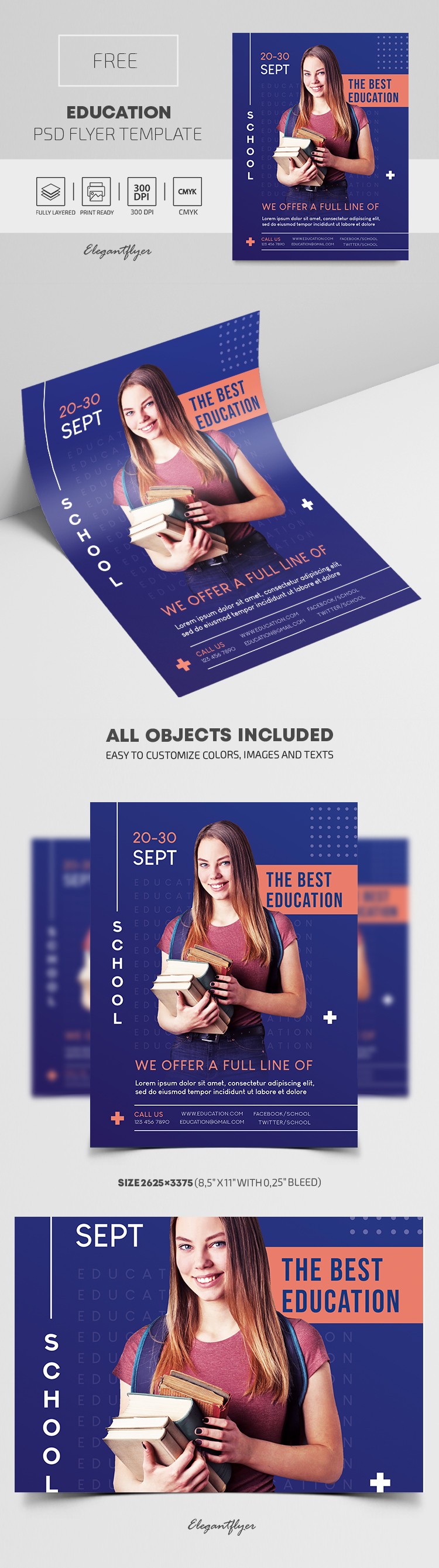 Free printable, customizable education flyer templates