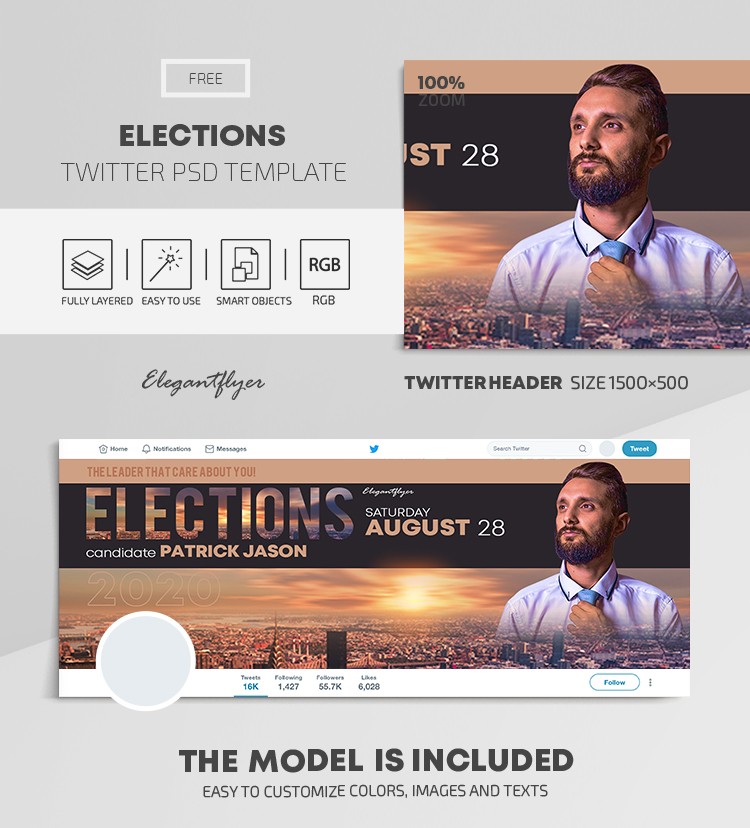 Elections Twitter by ElegantFlyer