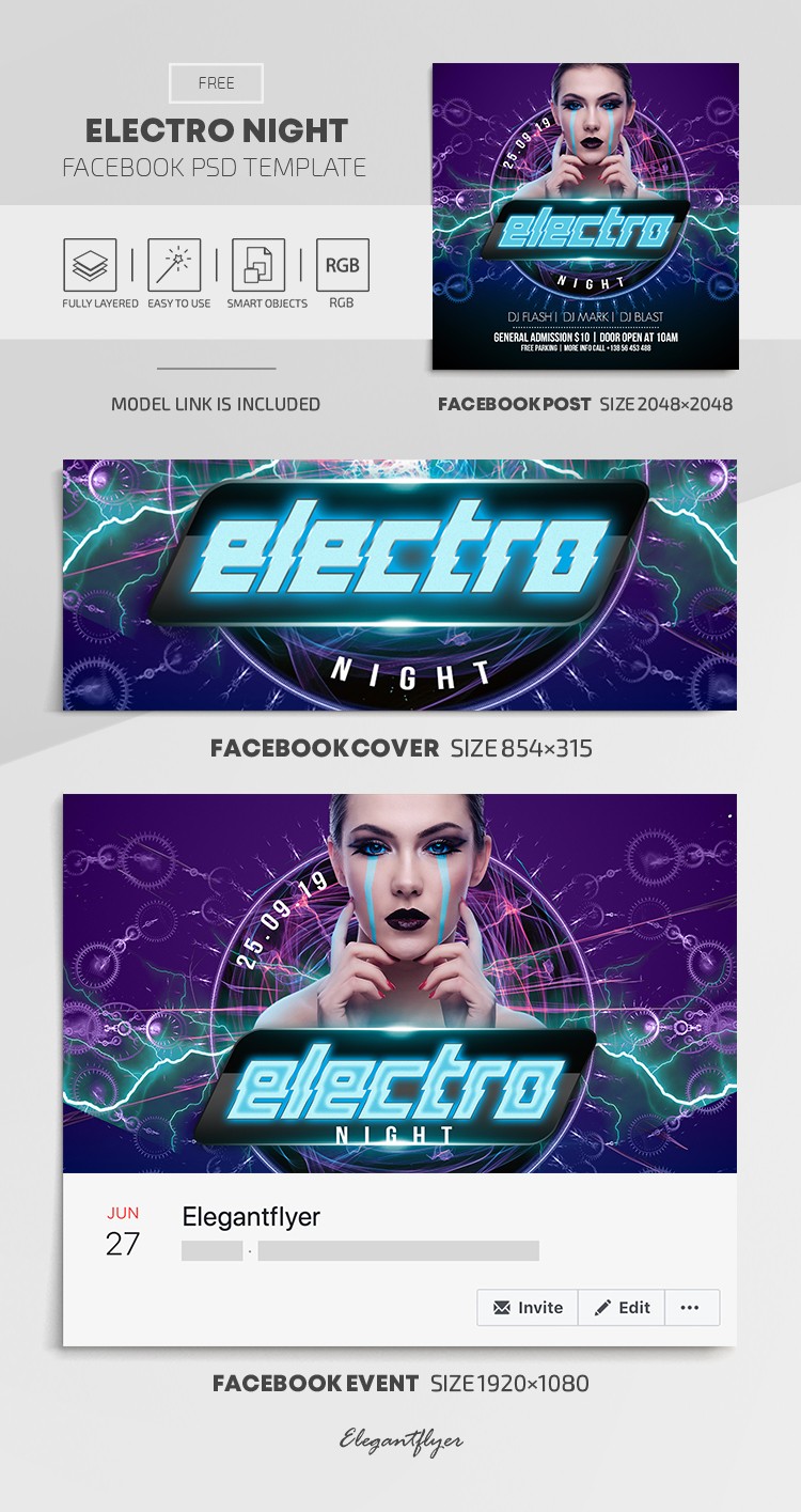 Noite Eletrônica by ElegantFlyer