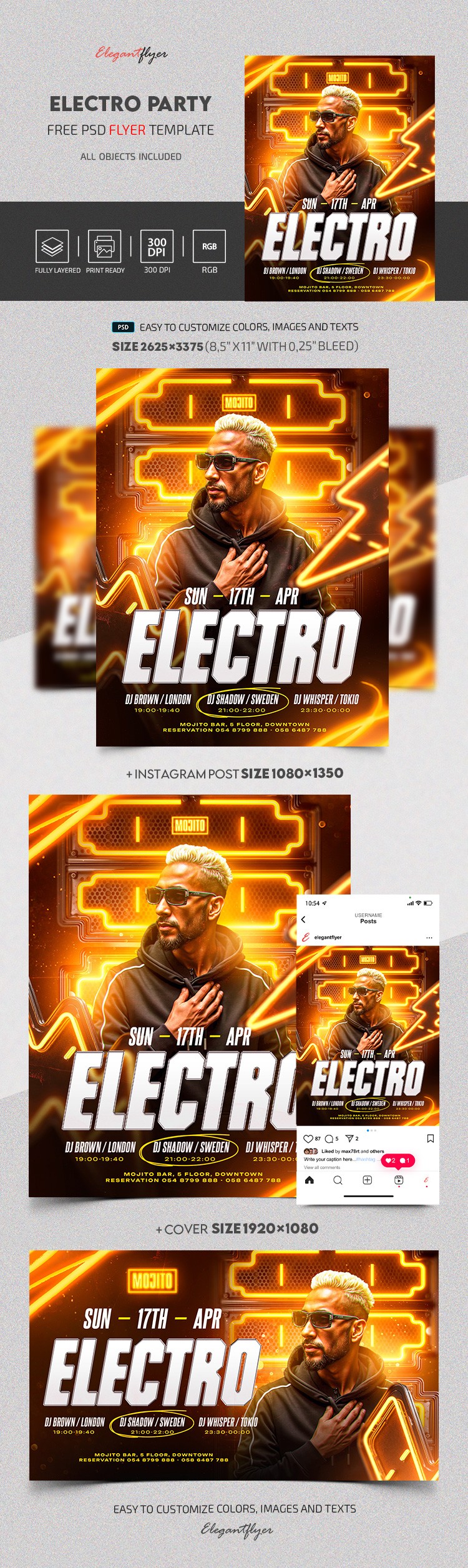 Electro Party by ElegantFlyer